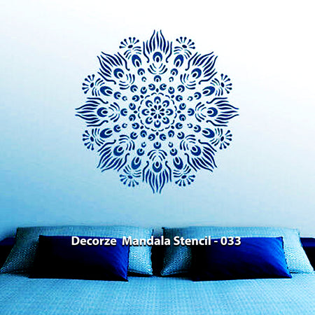 Mandala Art Stencil, OMMandala Wall paintings, Decorze Mandala Stencil  058