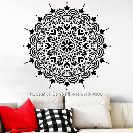 Mandala Art Stencil, OMMandala Wall paintings, Decorze Mandala Stencil  058